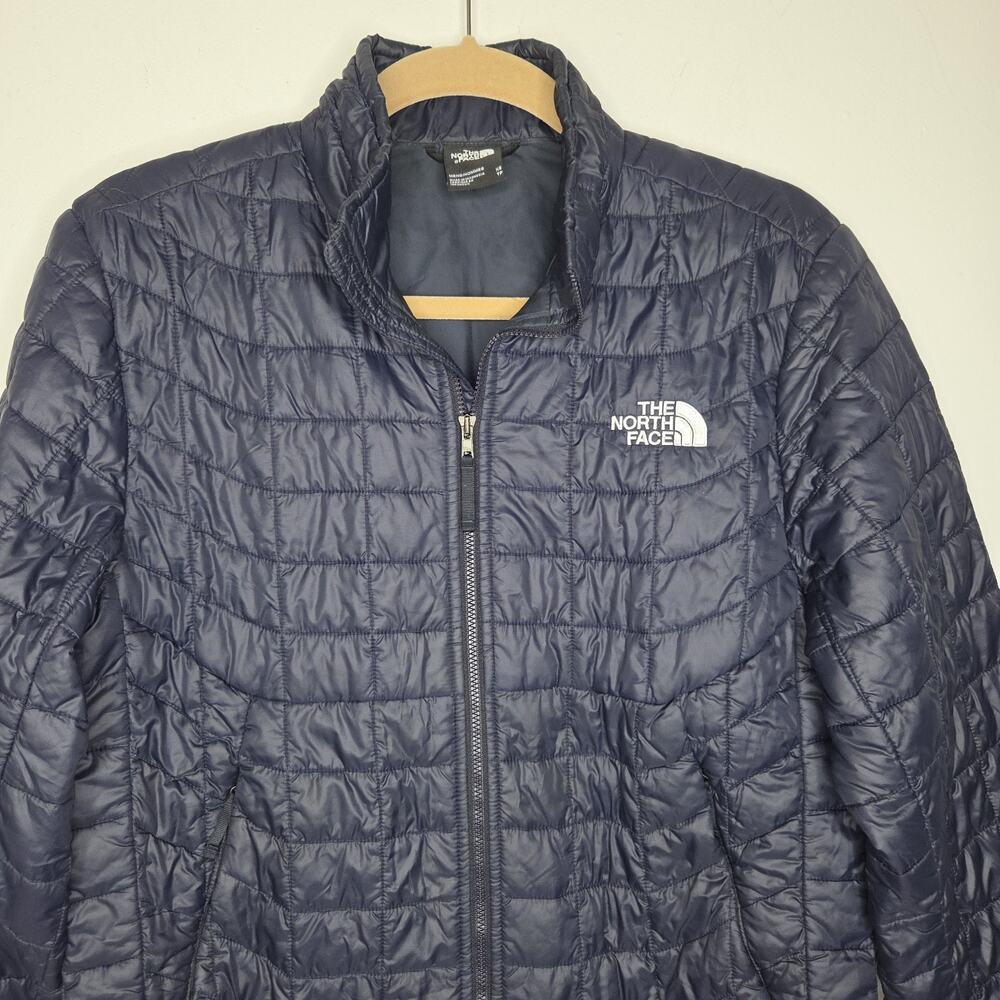 The North Face ThermoBall Eco Jacket Mens XS Navy Blue Puffer Quilted